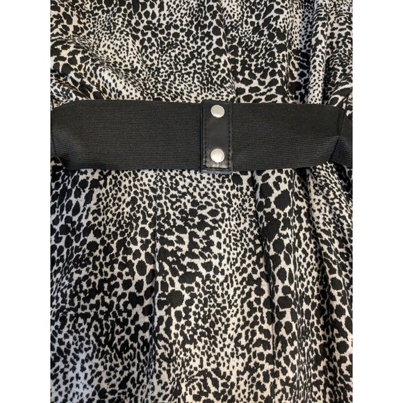 Women’s JH Jessica Howard Leopard Print Lose Sleeve Dress With Belt Size 10 - Picture 7 of 8